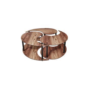 Juego De Mesa Baja De Madera 