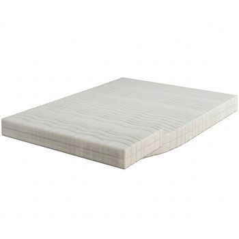 Colchón 90x200 De Espuma Viscoelástica Ergonómica, Altura 13 Cm, Firmeza Media, Funda Lavable, Blanco