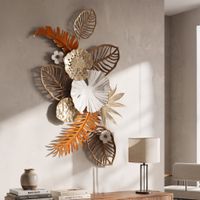 panel decorativo 3d de metal multicolor 508x7x87 cm