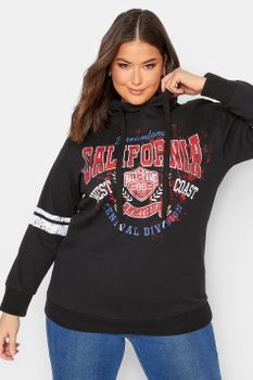 Yours Sudadera Negra Con Capucha 