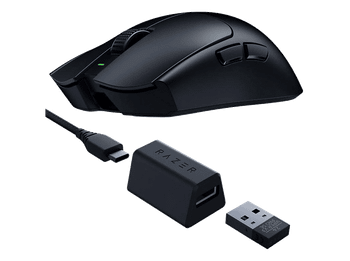 Ratón gaming - Razer Viper V3 Pro SE, Inalámbrica/Con Cable, 35000 ppp, Hasta 95 horas a 1000 Hz, Sensor óptico Focus de PPP, Negro