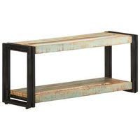 mueble para tv de madera maciza reciclada 90x30x40 cm vidaxl