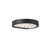 aplique de pared led solar nap antracita de 22 w con bateria ip54