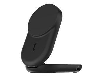Cargador móvil inalámbrico - Belkin WIZ039kqBK, Compatible con dispositivos tecnología Qi2 de 25 W, Carga inalámbrica, Forma circular, Negro