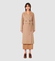 weekend max mara para mujer 2525016072600 abrigo cascia beige 40 marron casual lana