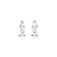 pendientes de mujer de plata 925 con circonita