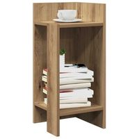 pack 2 uds mesas auxiliaresmesa de centromesita de centro con estante artesanal roble 255x27x60cm cfw138415