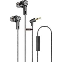 auriculares qubo eb-100 con cable jack 35 mm microfono integrado y diseno intrauditivo gris