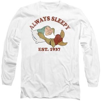 Disney Camiseta manga larga Sleepy Dad 1937 para hombre