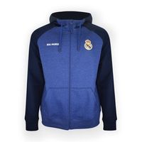 sudadera real madrid adulto hoodie azul con capucha