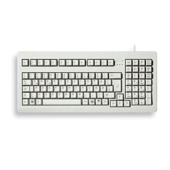 Teclado Cherry G80-1800 mecánico completo PS/2 QWERTY español gris