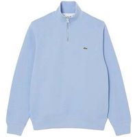 lacoste jersey zip-up high neck interlock sweatshirt light blue para hombre
