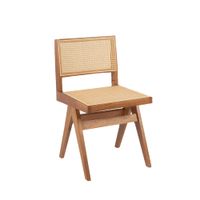 silla de comedor de madera nogal 44 cm x 80 cm