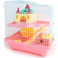 bps jaula hamster chale para hamster con escalera tunel y casa especial 28  21  31 cm bps-1340rs
