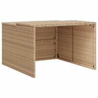 caseta de robot cortacesped ratan sintetico beige 86x90x5257cm vidaxl
