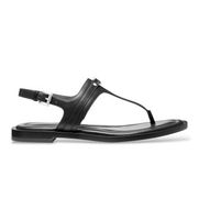 michael kors para mujer 40s5mafs4l sandalias de piel mandy negro 38 plano hebilla casual
