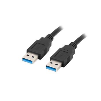 Cable USB Lanberg CA-USBA-30CU-0005-BK 0,5m USB A Macho a USB A Macho 5 Gbit/s Negro