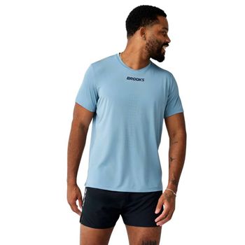 Camiseta Brooks Dash Cooling Manga Corta Azul, Talla XL