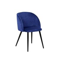 pack de 2 sillas de comedor estilo vintage color azul indigo modelo keren