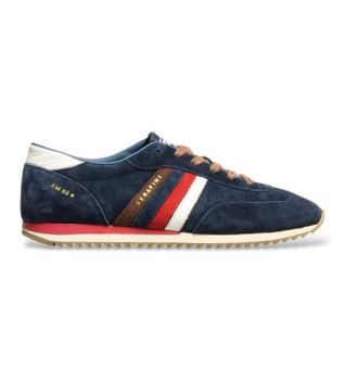 Serafini para hombre. AI26XRM1 Zapatillas de ante RM60 marino (45), Plano, Cordones, Casual