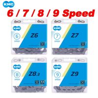 kmc mtb 6 7 8 9 cadena de velocidades z6 z7 z83 z9 corriente de bicicleta de carretera 116 eslabones cadenas de bicicleta de montana piezas de ciclismo