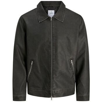 Jack & Jones Cazadora de cuero 12278839 JJECASABLANCA PU-BLACK para hombre