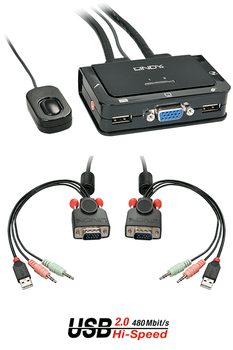2 PORT VGA USB 2.0 AUDIO CABLE