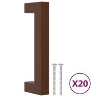 tiradores para armarios 20 uds acero inoxidable bronce 96 mm vidaxl