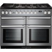 rangemaster nexus se nexse110dffssc 110 cm dual fuel range cooker - stainless steel  chrome stainless steel