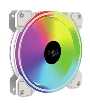 Keep Out XFC 120DRW Ventilador ARGB vENTILADOR Blanco
