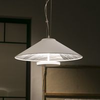 lampara colgante led rila blancoplata 32w