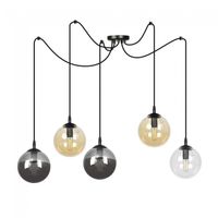 lampara colgante fedora mix 5 luces