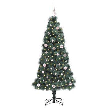 Árbol De Navidad | Decoraciones De Navidad Artificial Iluminado Con Juego De Bolas 150 Cm