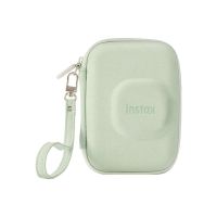 funda camara fujifilm instax mini liplay terciopelo matcha green con cremallera