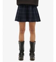 superdry para mujer w7210205a falda vintage pleated cuadros marino l negro casual poliester
