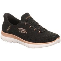 skechers zapatos baskets summits-brilliant shine noircuivre para mujer