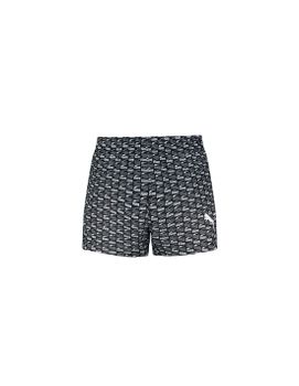Bañador de Puma Logo Print 1P Hombre Negro