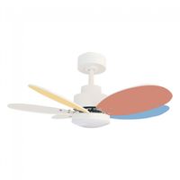 ventilador de techo led rainbow s multicolor cct dim 18w