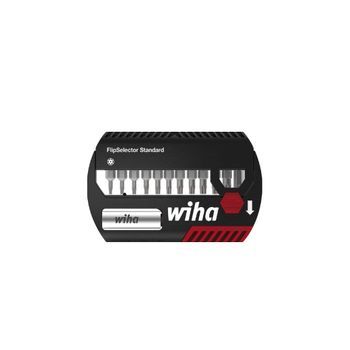 Wiha Juego De Bits Flipselector Standard De 25 Mm Torx® Tamper Resistant (con Taladro), De 14 Unid., De 1/4