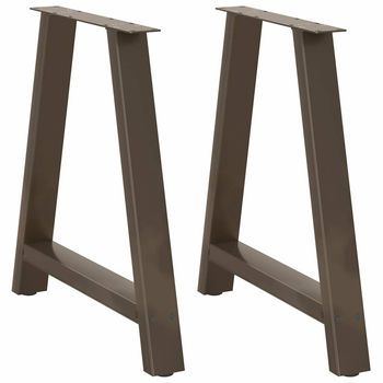 Patas Para Mesa De Comedor En Forma De A (2 Unidades, 80 X 72-73 Cm, Acero) Vidaxl
