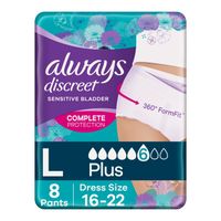 always discreet underwear incontinence pants plus large
