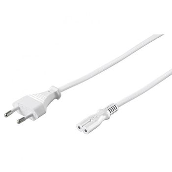 Goobay Cable de Alimentación IEC-320/C7 1.8m Blanco