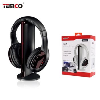 Cascos Inalámbricos con Mic. 5 en 1 Negro
