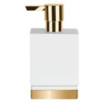 dispensador jabon liquido spirella roma porcelana blanca 17 x 45 x 9 cm