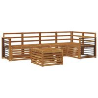 conjunto de sofa seccional 6 piezas  mueble de jardin natural