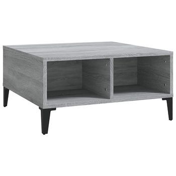 Mesa De Café - Mesa De Centro Madera De Ingeniería Gris Sonoma 60x60x30 Cm