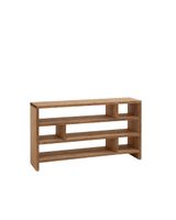 estanteria de madera de abeto roble oscuro de 80x140cm