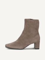 caprice bootie brown made of textiles with block heel size 39