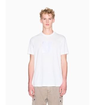 A|X Armani Exchange para hombre. XM002213AF10356U0009 Camiseta Elegant blanco (L), Casual, Algodón, Manga corta