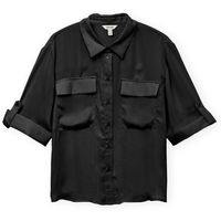 aware camisa manga corta fabiana shirt - black para mujer